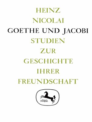 cover image of Goethe und Jacobi